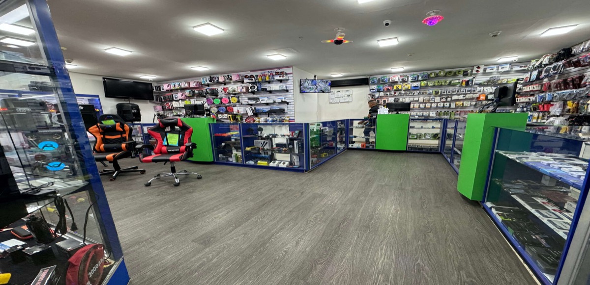 Productos en exhibición